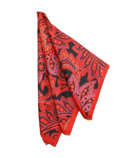 Black & Red Paisley