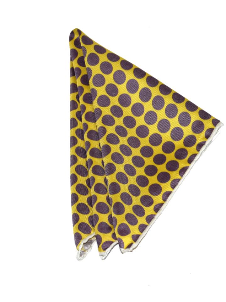 Yellow & Purple Polka Dots