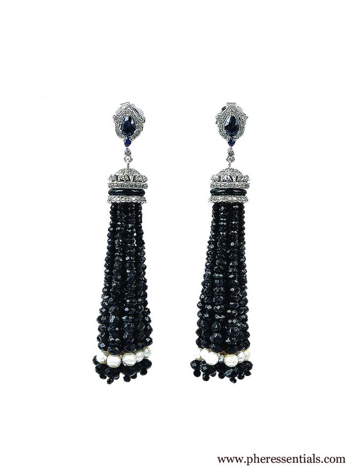 Diamonds Tassel Earrings